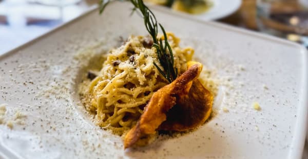 Spaghetti Chitarra Carbonara - Gloria Restaurant, Amsterdam