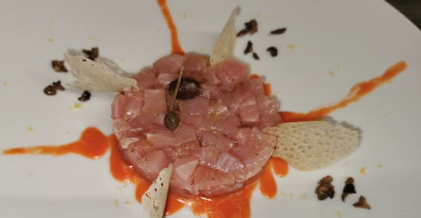 tartare di Ricciola ,salsa gazpacho - Sardegna, Roma