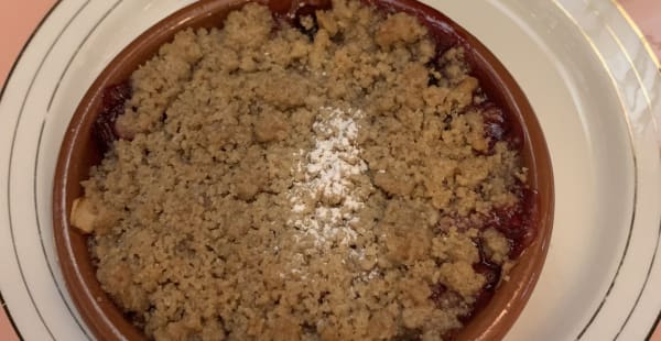 Le "Crumble aux fruits" - L'InfiniThé - Chez Sandrine, Paris