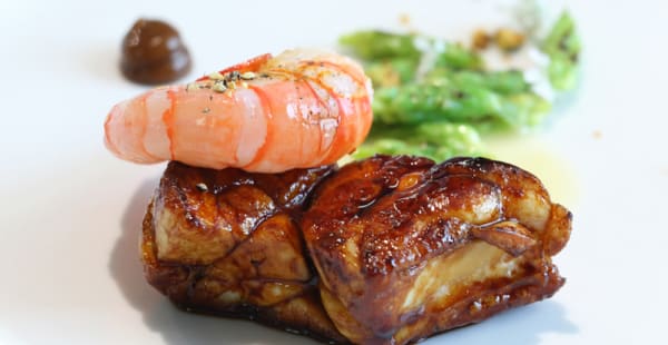 Riz de veau, gambas rouge de Mediterranée - Le Clarence, Paris