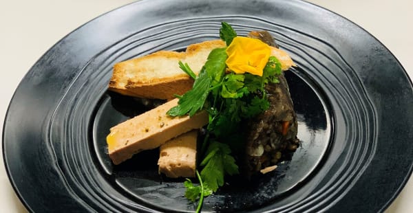 Foie gras de canard mi-cuit, gelée de lentilles vertes du Puy  - L'Aéro-Club de France, Paris