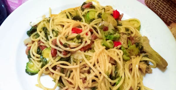 spaghetti con verdure - Trattoria Moderna, Roma