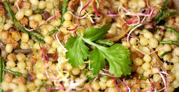 Fregola con erbe di mare (veg) - Calipé - Vineria di Pesce, Roma