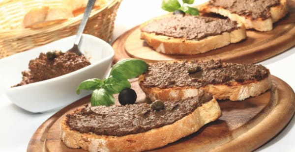 Crostini con fegatini di pollo - Pizzic'Osteria Volpetti Bistrot "Salumeria Storica dal 1870", Roma