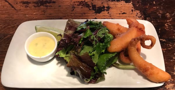 Tempura de Poulpe et Mayonnaise au Wasabi - Maison Bes, Paris