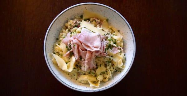 Coquillettes Jambon  - Le Refuge des Moines, Paris