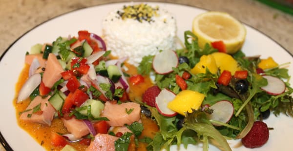 Salmon crudo, risotto froid au citron  - Le Cru de Paris, Paris