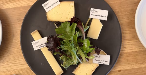 Assortiment de fromages de la maison Griffon, Mesclun - Pasco, Paris
