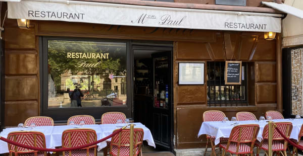 Terrasse côté façade - Restaurant Paul, Paris