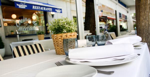 Detalle terraza - Taberna del Puerto - Diego de León, Madrid