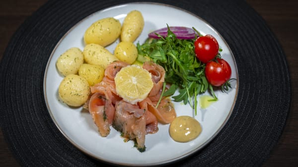 Marinated Salmon - Restaurang Café Sten Sture, Stockholm