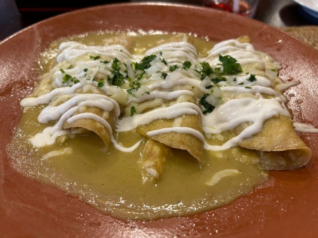 Enchiladas verdes  - Mexkhal, Madrid