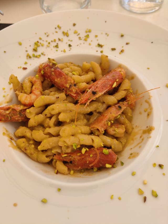 Busiata pesto di pistacchio e gambero rosso di mazzara - La Lisca - Civitavecchia, Civitavecchia