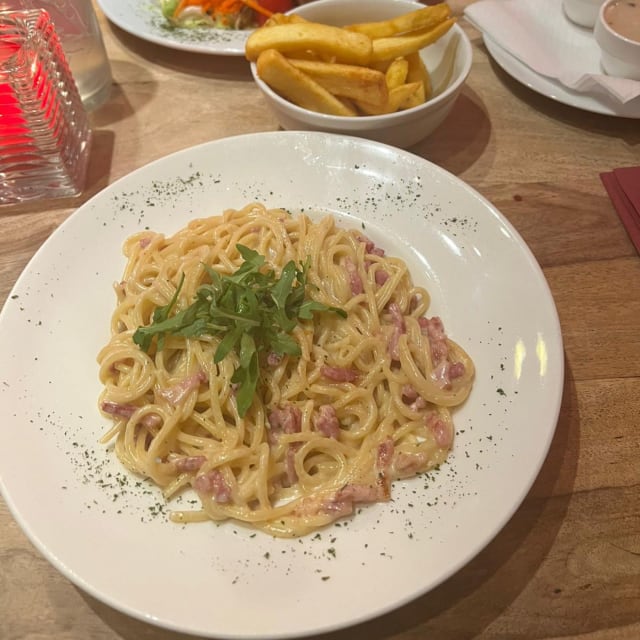 Spaghetti Carbonara  - La Santa Maria International Dinner