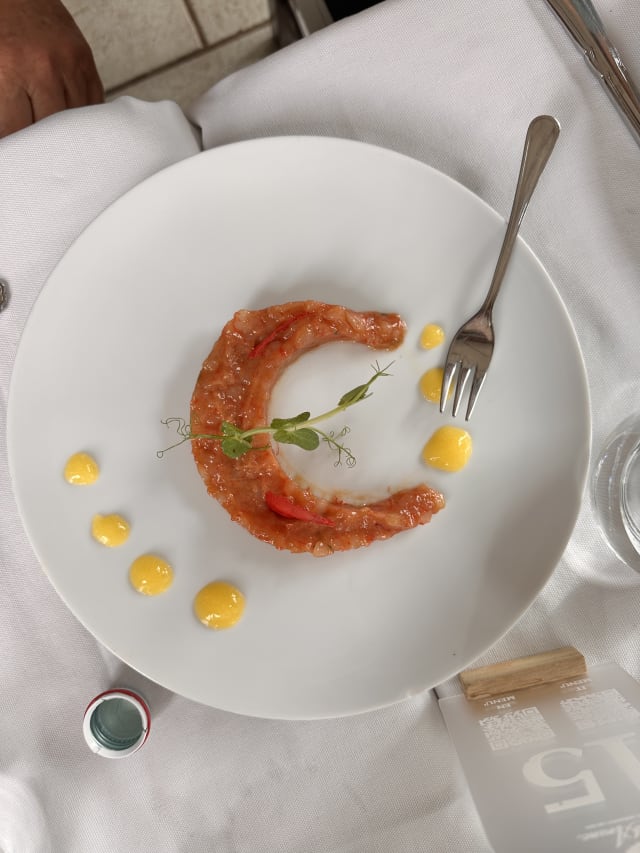 Tartara di gambero rosso - Villa degli Aranci, Polignano A Mare