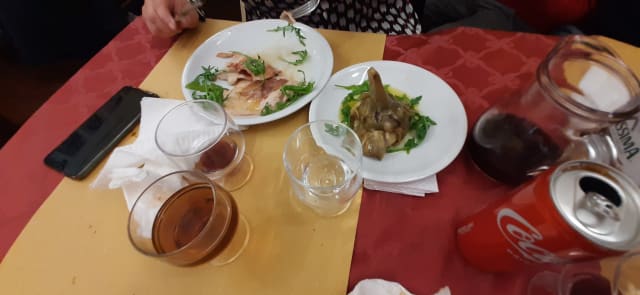 Carciofo alla Romana - Trattoria Vaticano Giggi, Rome