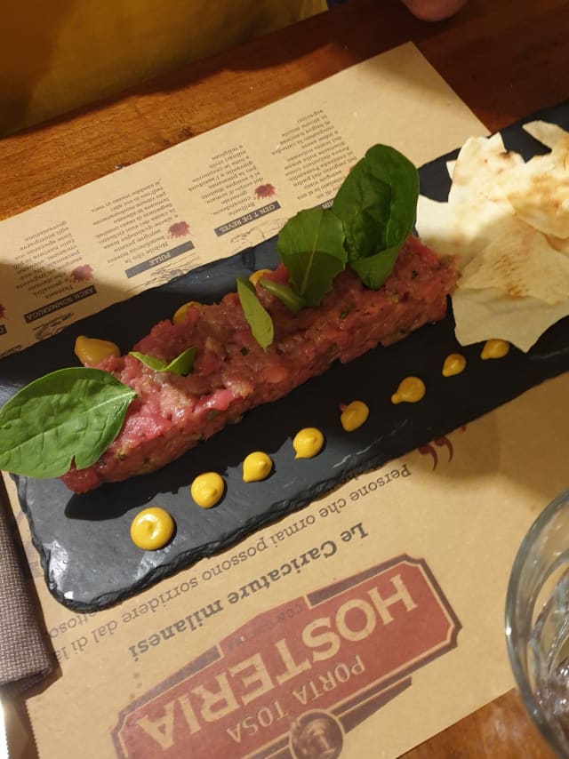 TARTARE DI MANZO PIEMONTESE - Hosteria Porta Tosa, Milan