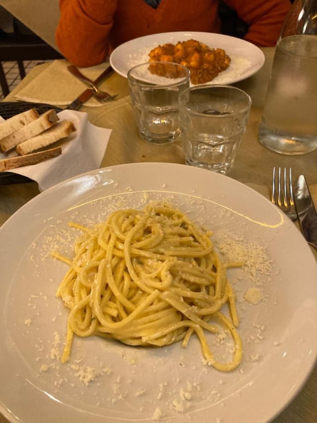 Tonnarelli cacio e pepe  - Antica Hostaria Al Vantaggio, Rome