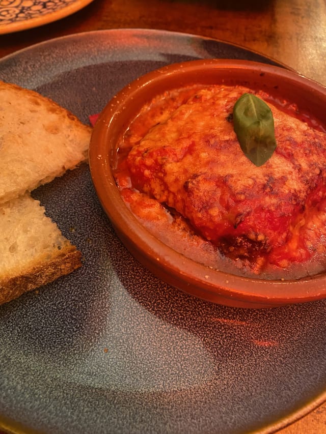 Parmigiana di melanzane - Rua Taverna Gastronomica Italiana, Barcelona