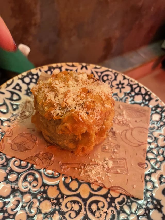 Frittatina di pasta e cavolfiore - Rua Taverna Gastronomica Italiana, Barcelona