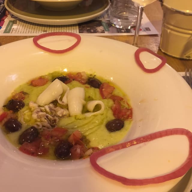 calamari con crema dell'orto - Il Timone, Portovenere