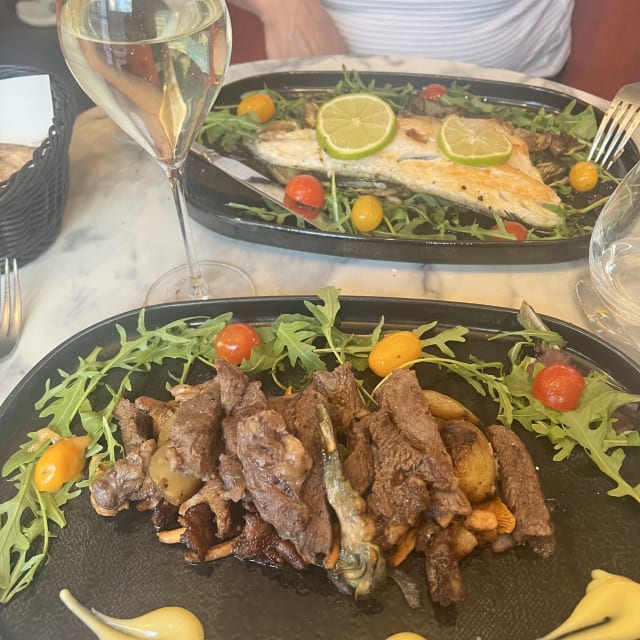 Tagliata con girolle de saison - Melagodo, Paris