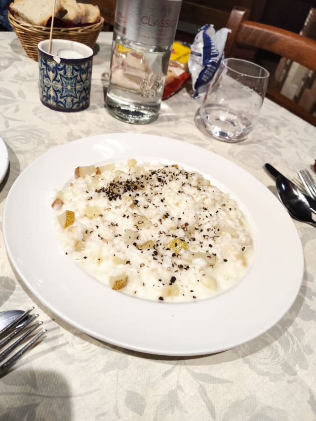 Risotto cacio pere e pepe - Le Cantine del Palazzo, Volterra