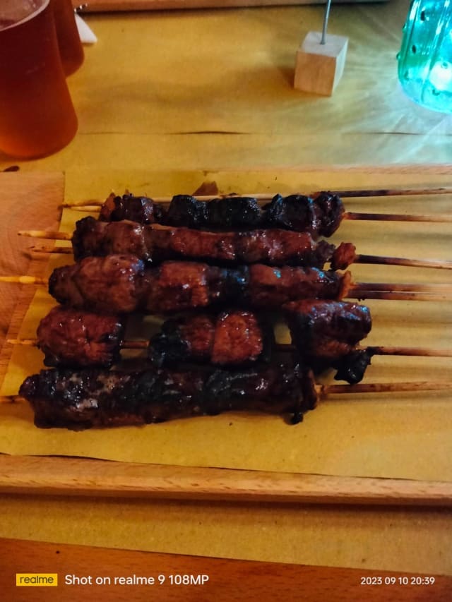 Arrosticini di fegato e cipolla (1 pz) (min. 2 pezzi) - Fermento Divino birrificio & convivio