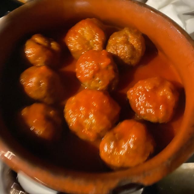 Polpette al pomodoro - Le Casine sull'Asso Trattoria