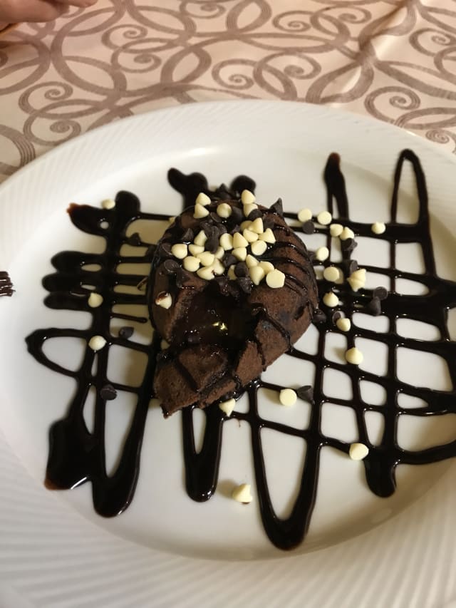 Tortino al cioccolato caldo - Osteria Estrusca, Chiusi