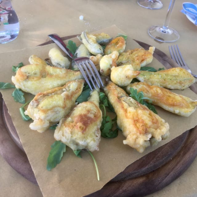 Fritti misti di carciofi, fior di zucca, salvia - Cà Rundèl