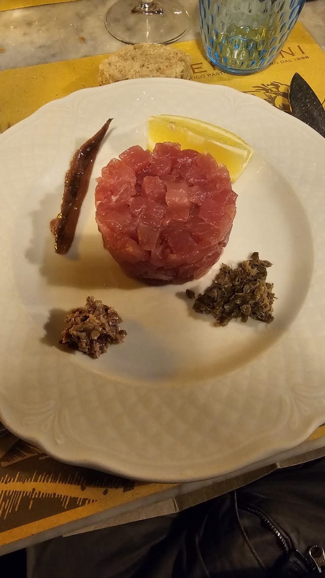 Tartara di tonno - Trattoria Fauro, Rome