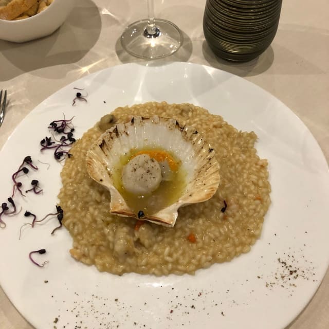 Risotto con Pape Sante e Champagne - Vineria Cicchetteria da Fulvio