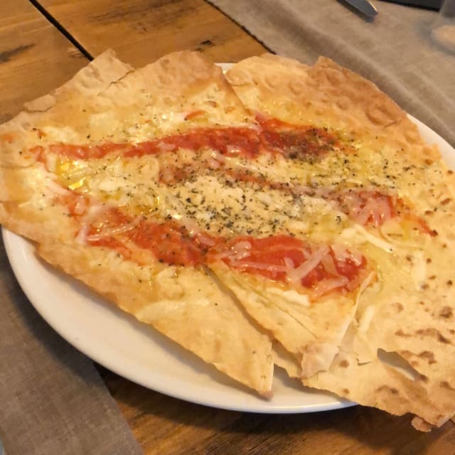 Pane Carasau in forno con Pomodoro Pecorino e Origano - Mix Risto Bottega Sarda, Rome