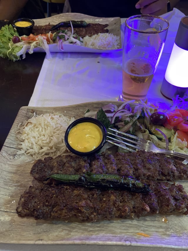 Iraakse kebab - Restaurant Al Hayat, The Hague