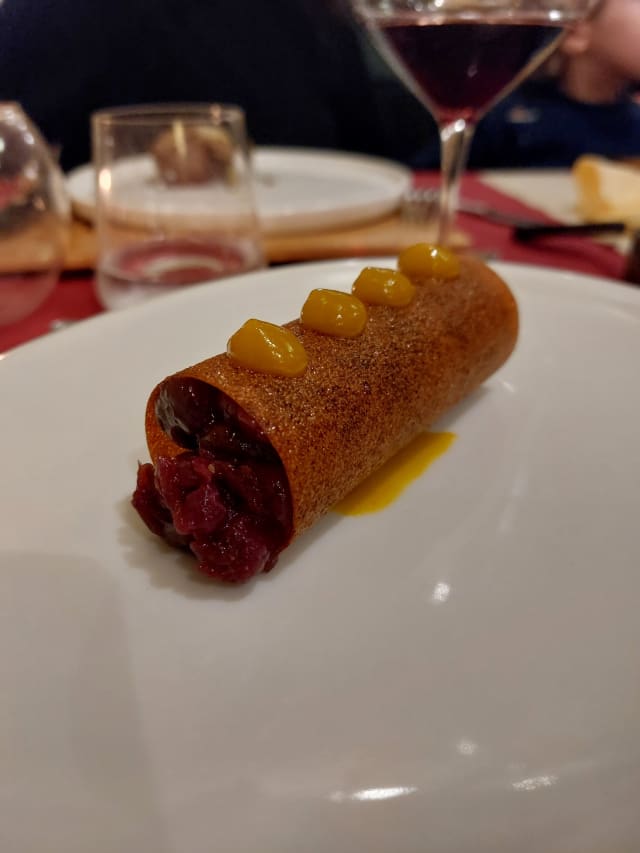 TARTARE DI CERVO - Osteria della Rosa Rossa, Cherasco