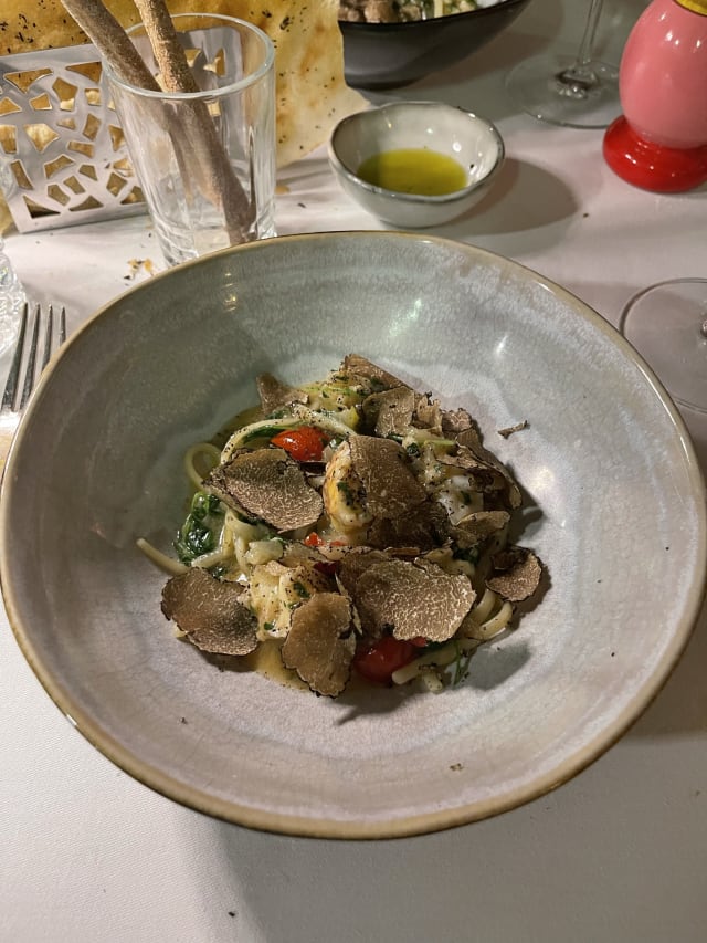 linguine aux langoustine et truffe noire de Norcia - Penati al Baretto, Paris