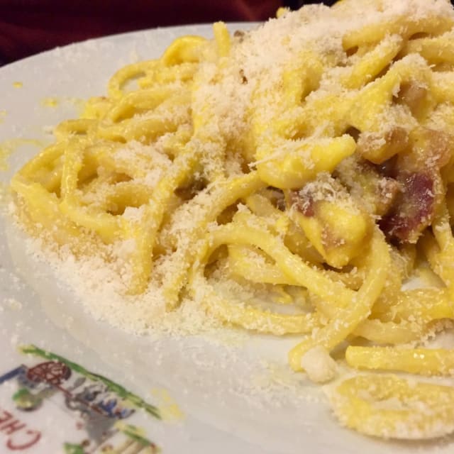 spaghetti alla carbonara - Checco er carettiere