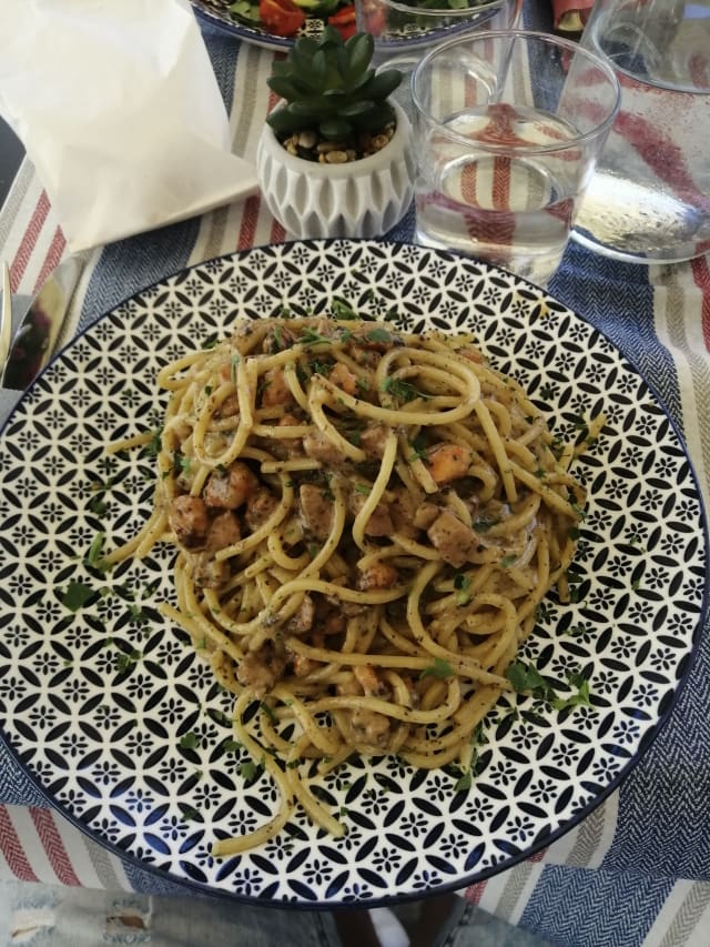 Carbonara di mare al profumo di tartufo nero  - Priscilla Bistro & Cocktail Bar, Senigallia