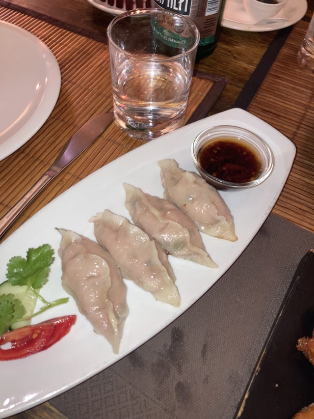 Homemade gyoza giapponesi di carne e verdure - Bali, Rome