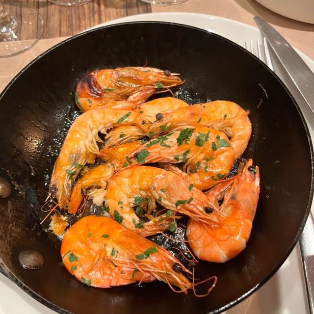 Poêlée de crevettes / Pan-fried shrimps - La Table d'Aligre