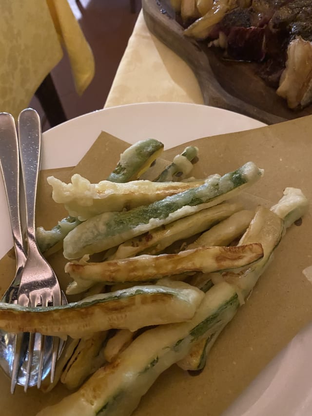 zucchini fritti - Trattoria Pandemonio, Florence