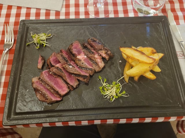 Tagliata di black angus australia alimentato 200 gg.a grano e frollata oltre i 70 giorni - Locanda del Culatello