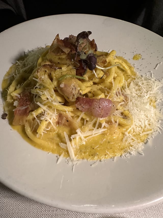 Bigoli alla carbonara - Salt Food Atelier, Milan