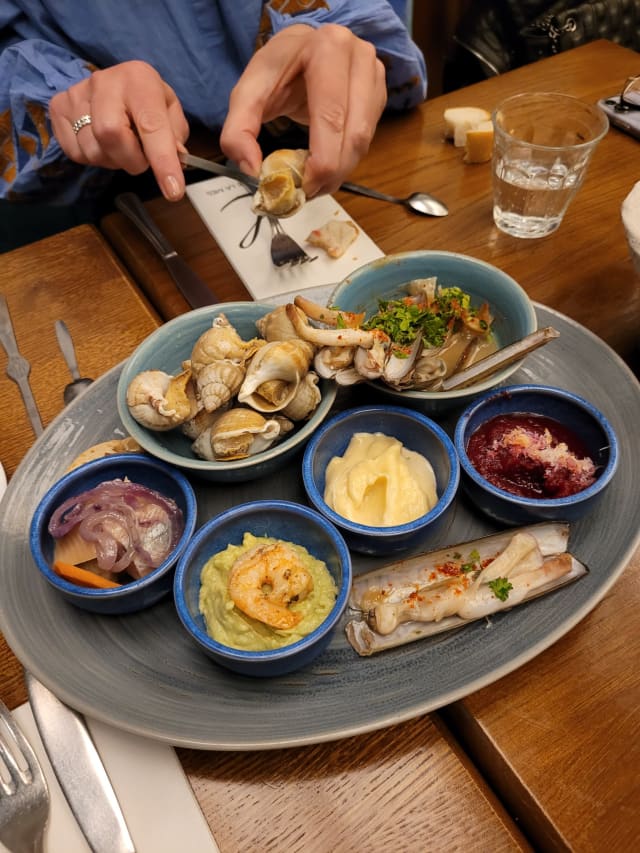 Plate of seafood tapas to Share - Lobineau