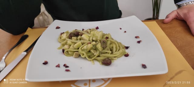 linguine crema di zucchine e spada  - Ristorante Anfiteatro Pompei, Pompei