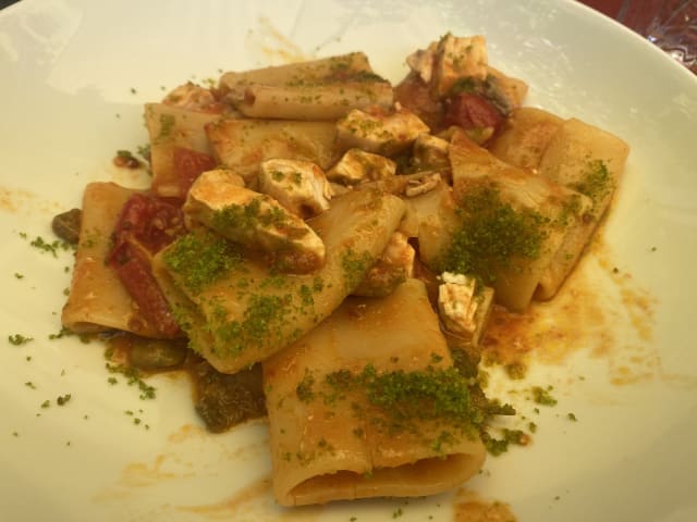 Paccheri con pesce Spada  - Gambero, Bolzano