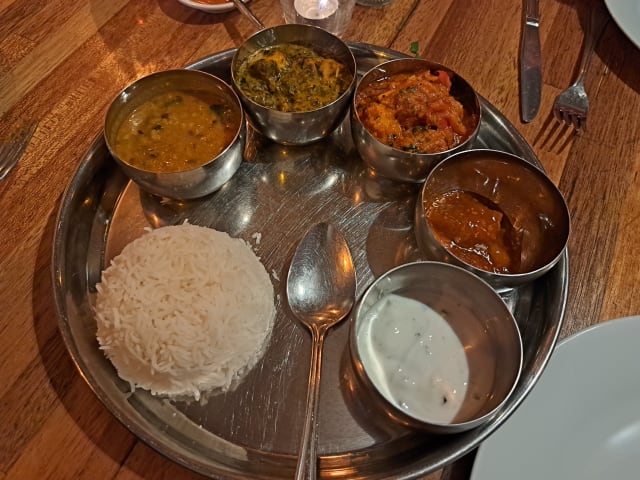 Himalayan daal-bhaat (thali)- veg. - Himalayan Kitchen, Amsterdam