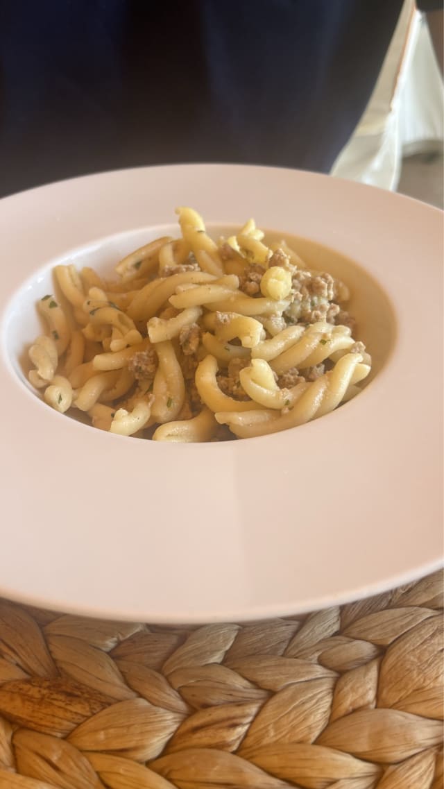 Casarecce al ragù bianco di suino - Il Ristorante di Antica Fattoria La Parrina, Orbetello