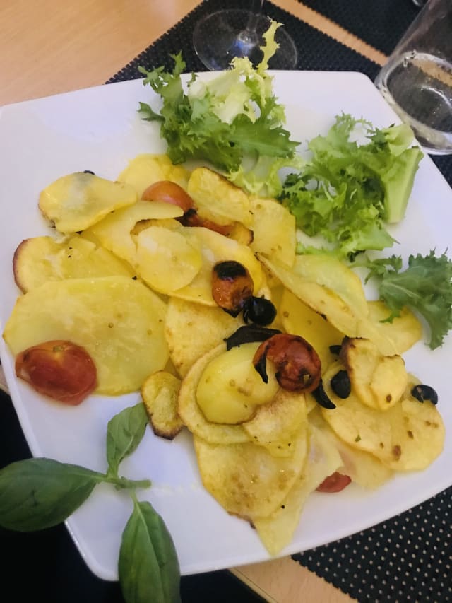 Spigola sfilettata in crosta di patate - Il Ristoro, Rome